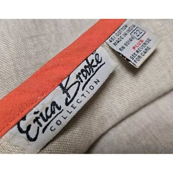 Womens Vintage Tunic Cardigan Topper Plus Size 22 Ethnic Theme Shells - Picture 5 of 8